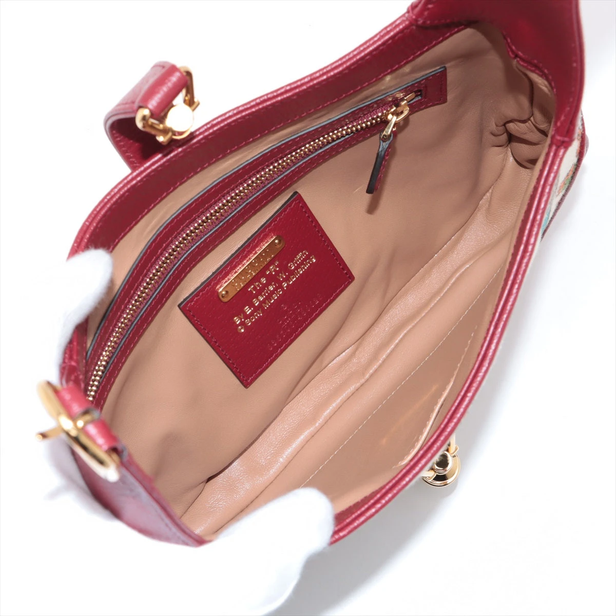 グッチ 2908 ジャッキー キャンバス ハンドバッグ ショルダーバッグ GUCCI◇ジャッキー/ハンドバッグ/キャンバス/ブラック/総柄/002