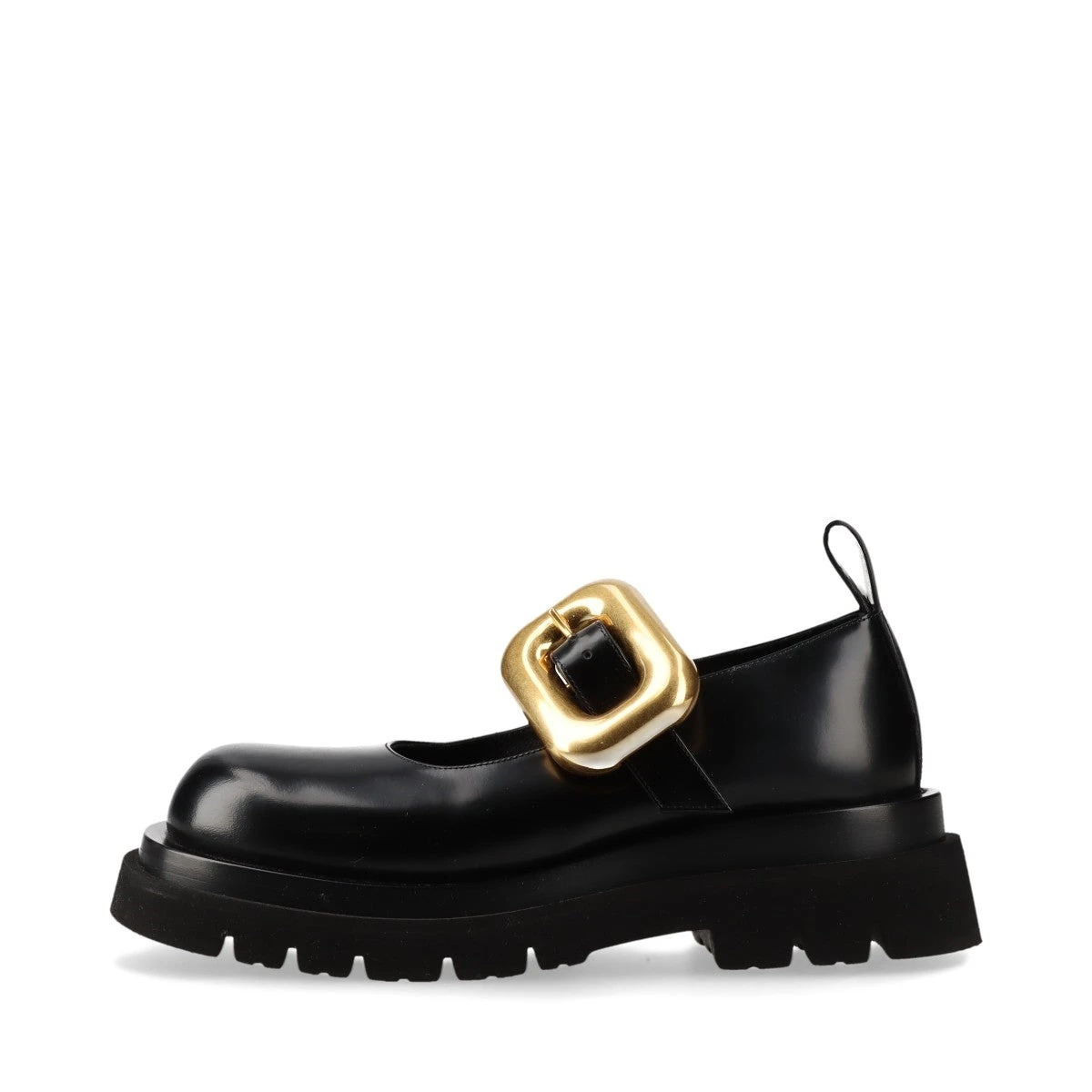 ボッテガヴェネタ ラグ レザー ストラップパンプス 36 レディース