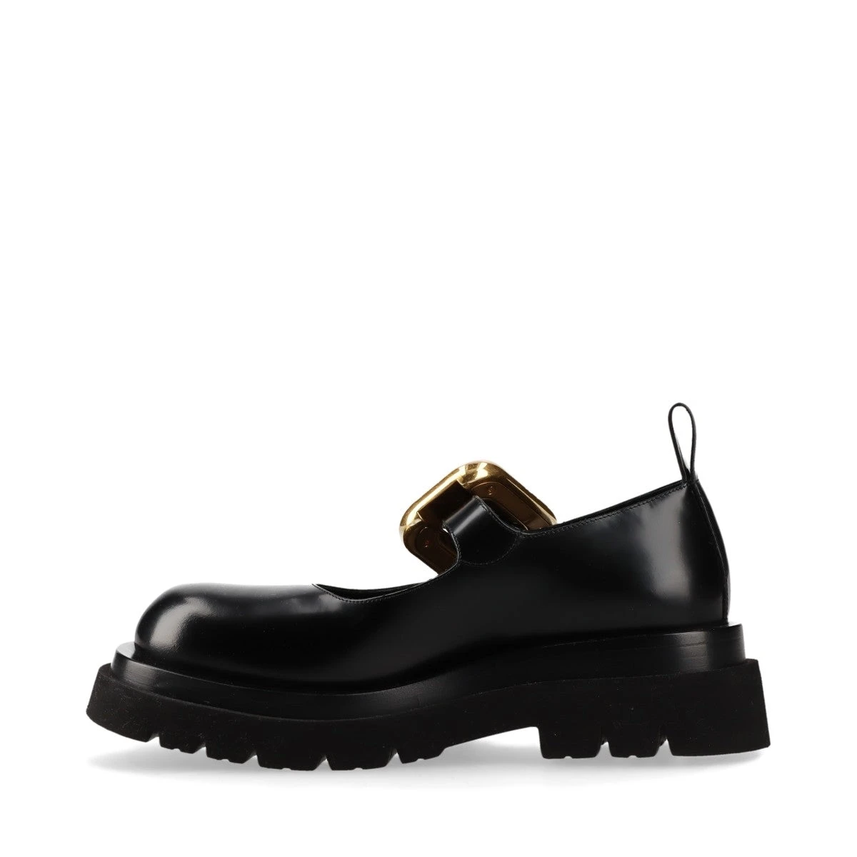 ボッテガヴェネタ ラグ レザー ストラップパンプス 36 レディース