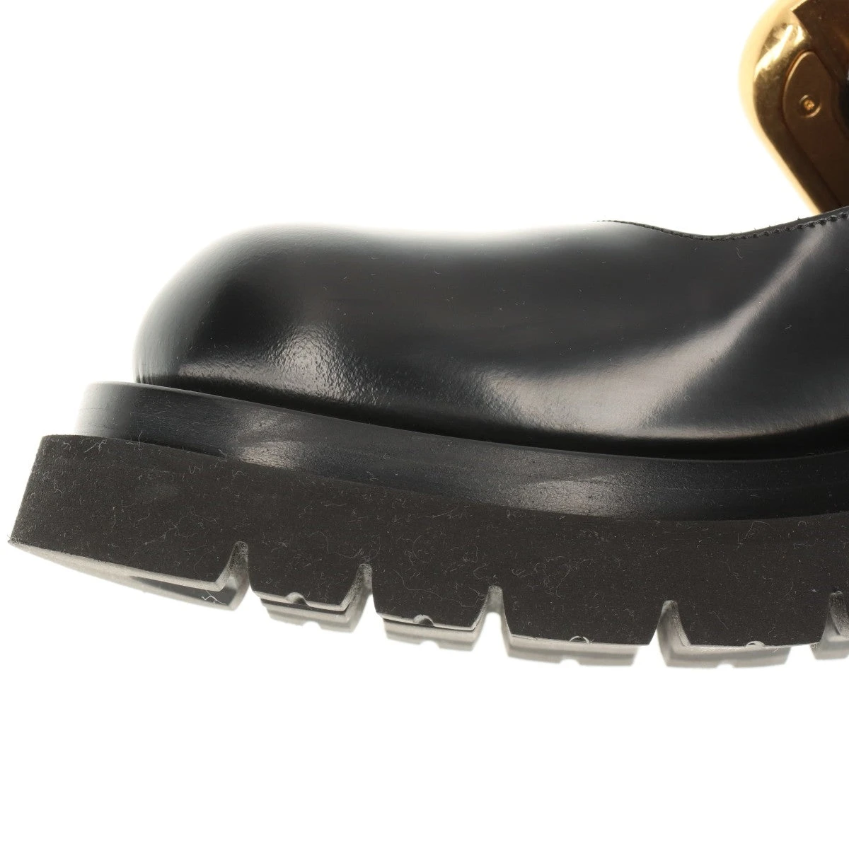 ボッテガヴェネタ ラグ レザー ストラップパンプス 36 レディース