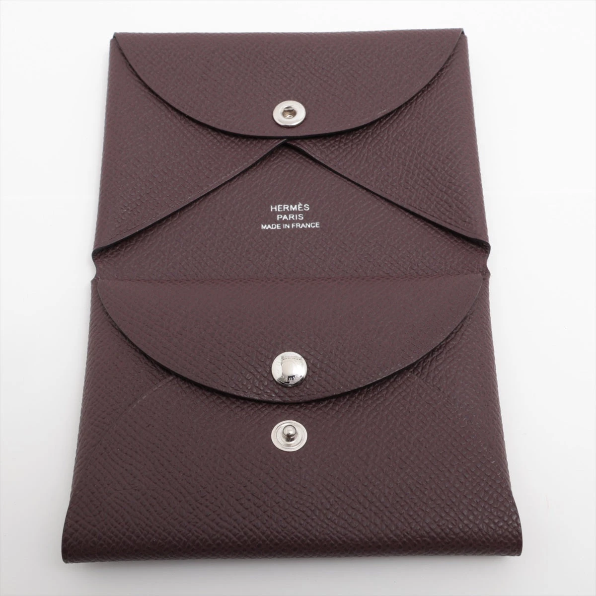 ◇エルメス◇カルヴィ/デュオ/ヴォーエプソン/コインケース/シルバー金具 エルメス カルヴィ デュオ ヴォーエプソン コインケース
