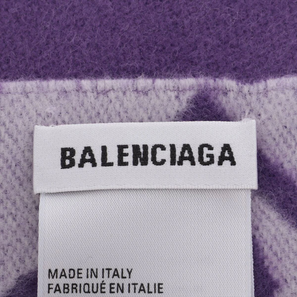 BALENCIAGA ウールマフラー パープル