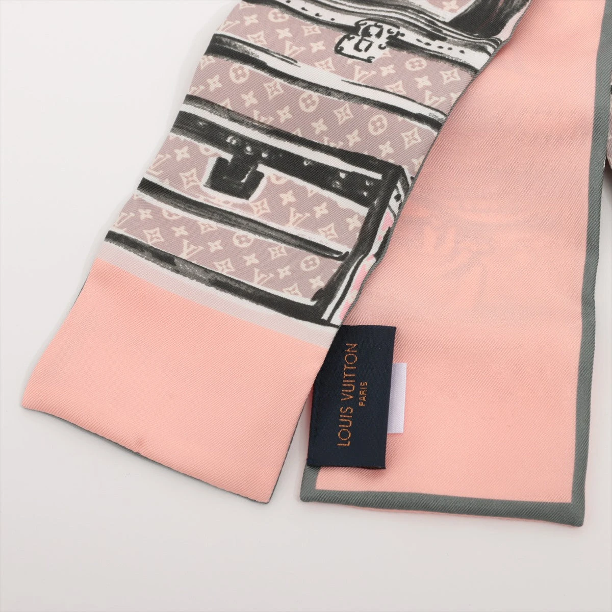 ヴィトン M73965 バンドー トランク MR0199 スカーフ シルク