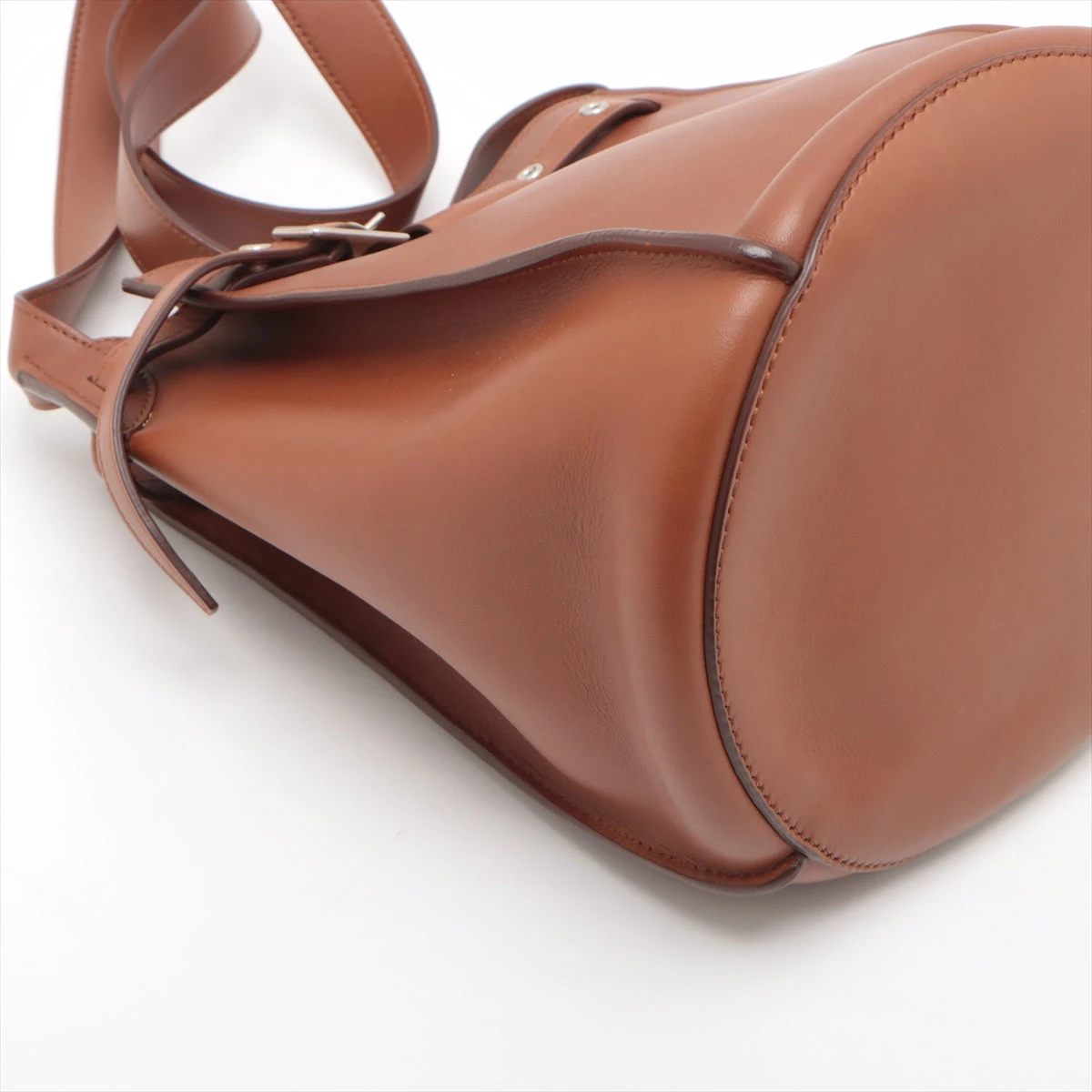 CELINE ボディバッグ ブラウンレザー セリーヌ ビッグバッグ バケット レザー ショルダーバッグ