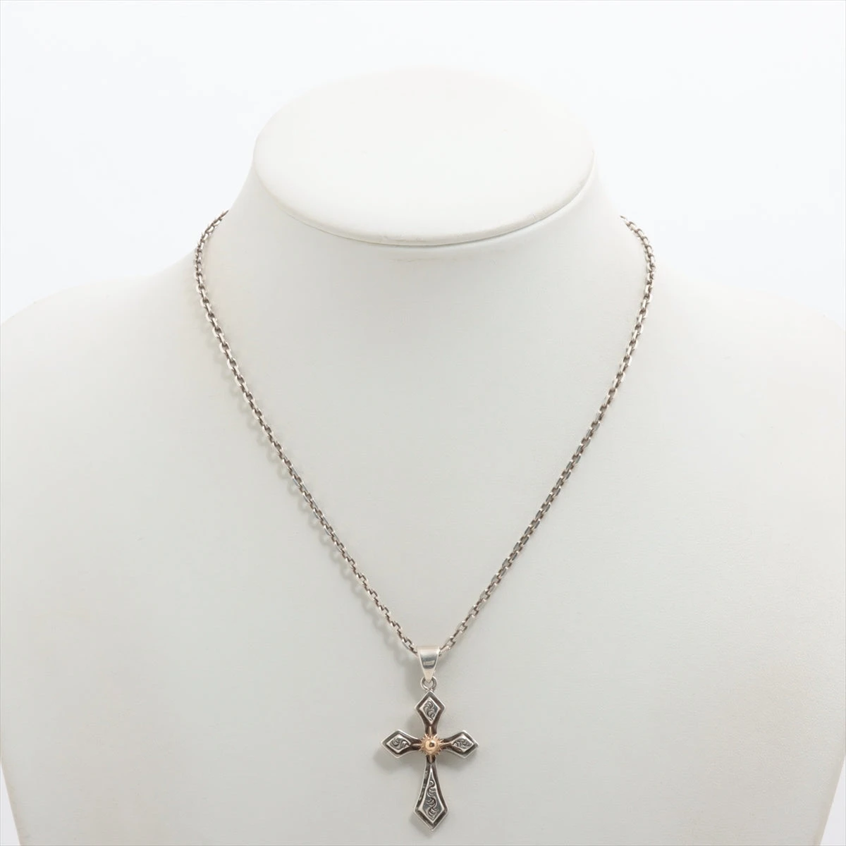 ✨RSAY✨ アリゾナフリーダムシルバーネックレス アリゾナフリーダム ネックレス SILVER×K18 15.4g クロス