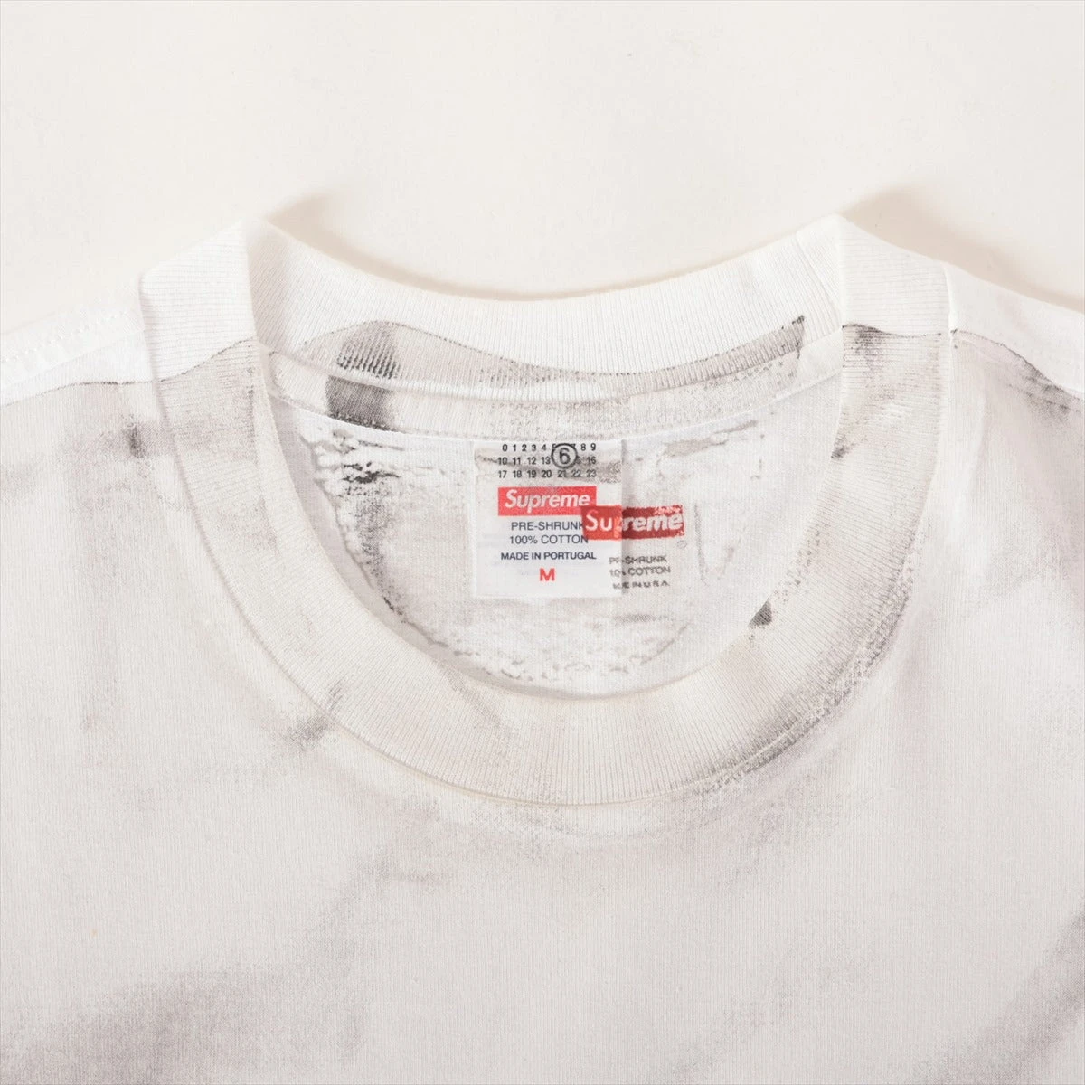Supreme × MM6 / Tシャツ/M/コットン/WHT/※襟汚れ有// シュプリーム×MM6メゾンマルジェラ 24SS コットン Tシャツ M メンズ