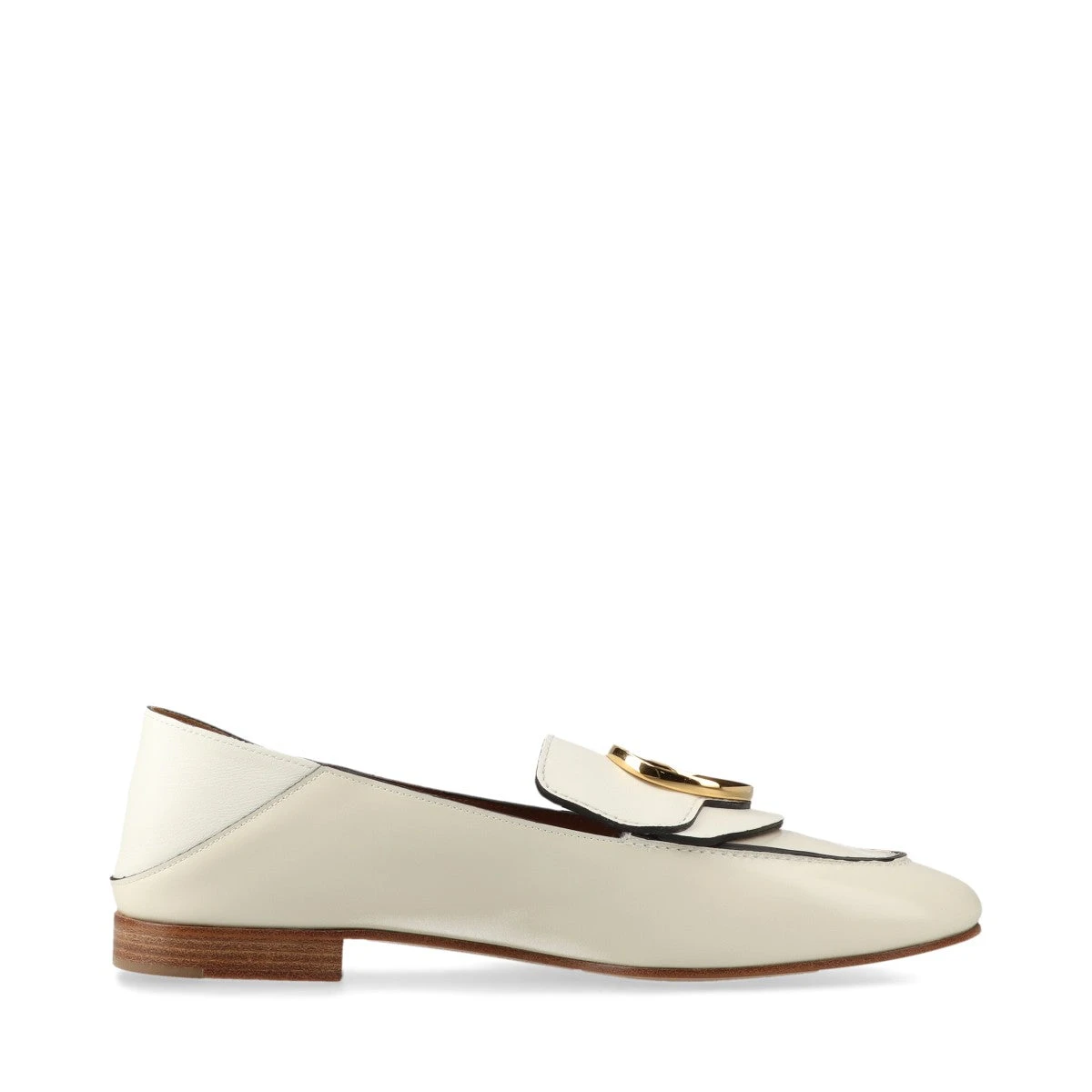 新品未使用Chloé ホワイトレザーハイヒール38 Leonie crystal-embellished leather pumps in white - Chloe