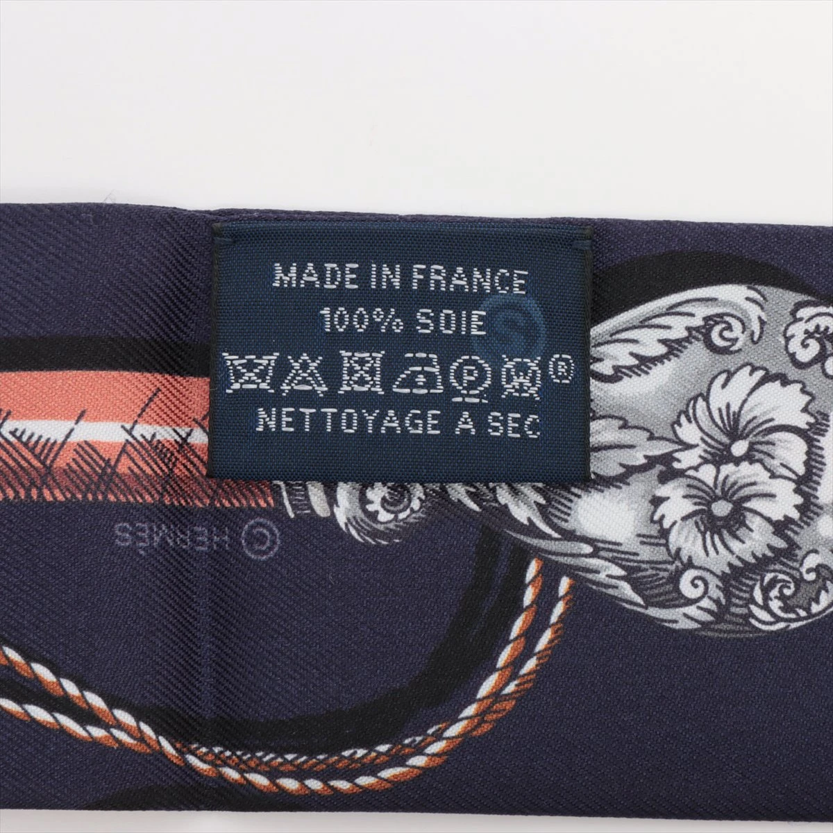新品　HERMES ツイリー　CAVAL CADES 騎馬 行進 ツイリー 騎馬行進 ネイビー 紺[] Twilly Cavalcades | エルメス