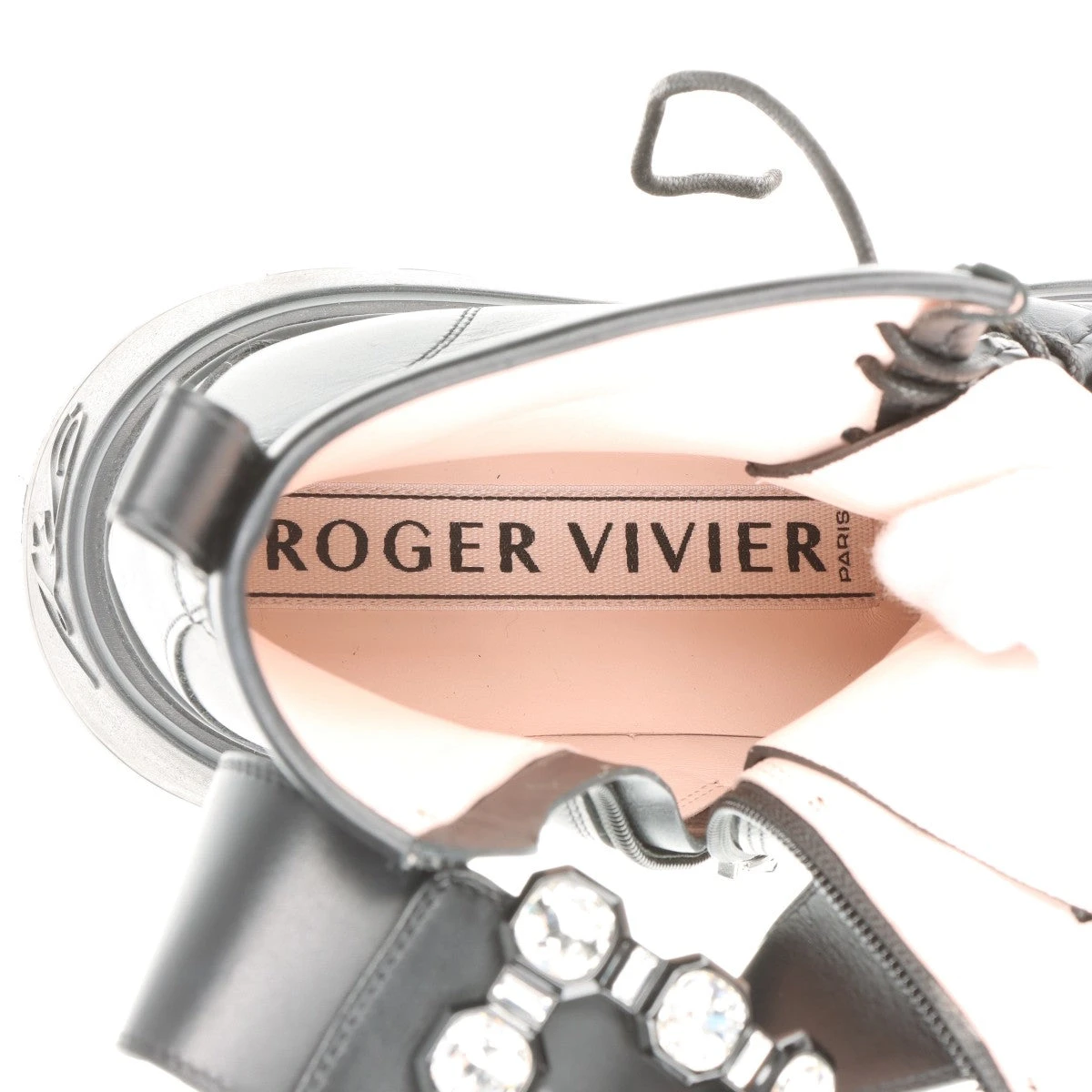 ロジェ ヴィヴィエ レザー ショートブーツ 38 レディース ブラック