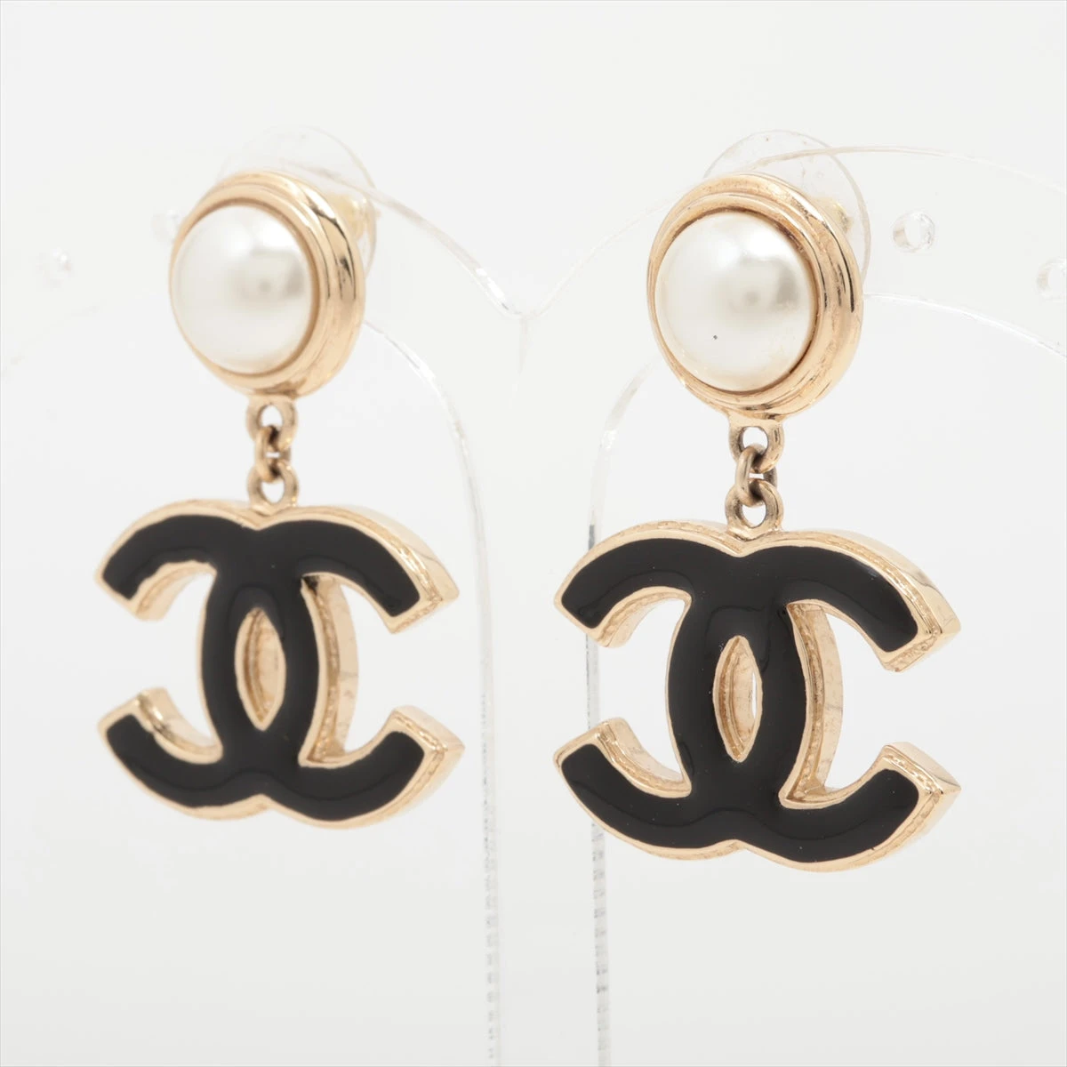 シャネル ピアス 両耳 ココマーク フェイクパール CHANEL ゴールド