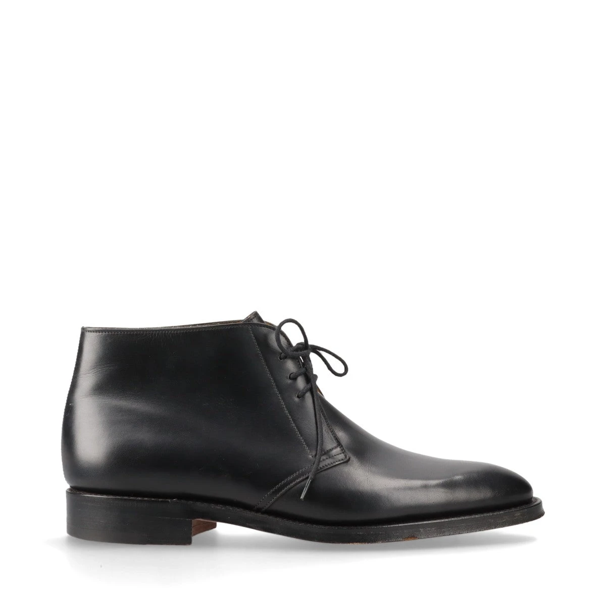 ジョンロブ レザー チャッカブーツ 8 1/2 メンズ ブラック GIONO