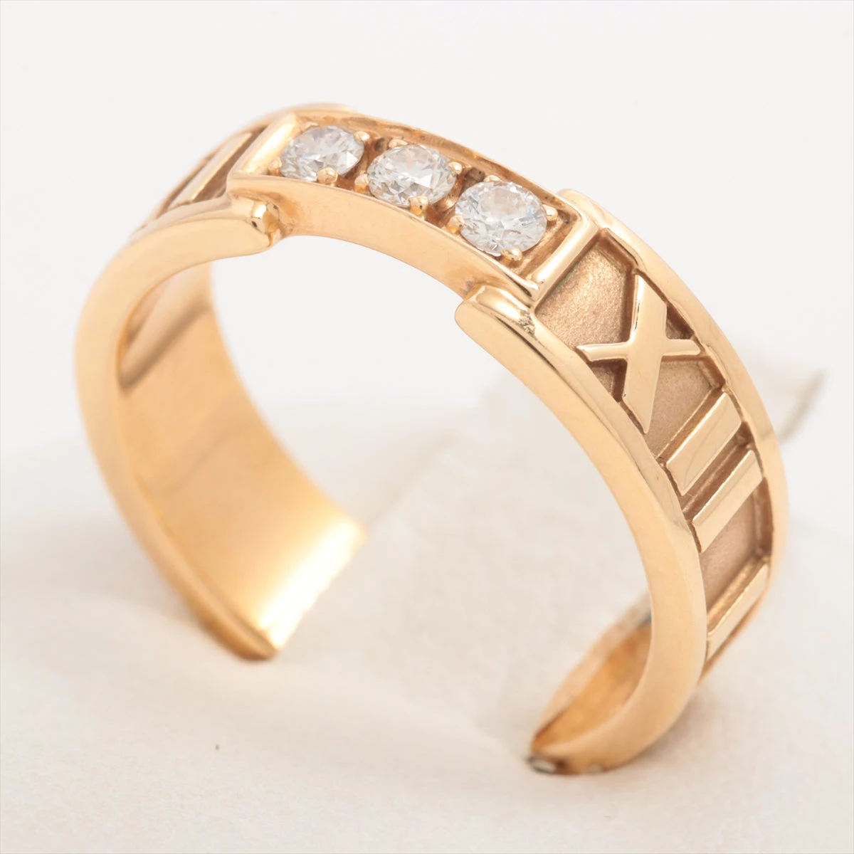 ティファニー アトラス 3P ダイヤ リング 750(PG) 5.1g A3138725｜中古  