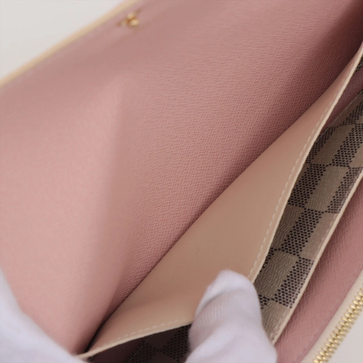 ルイヴィトン ダミエアズール ポルトフォイユ エミリー 長財布 ローズバレリーヌ LOUIS VUITTON ルイヴィトン財布 レディース 長財布