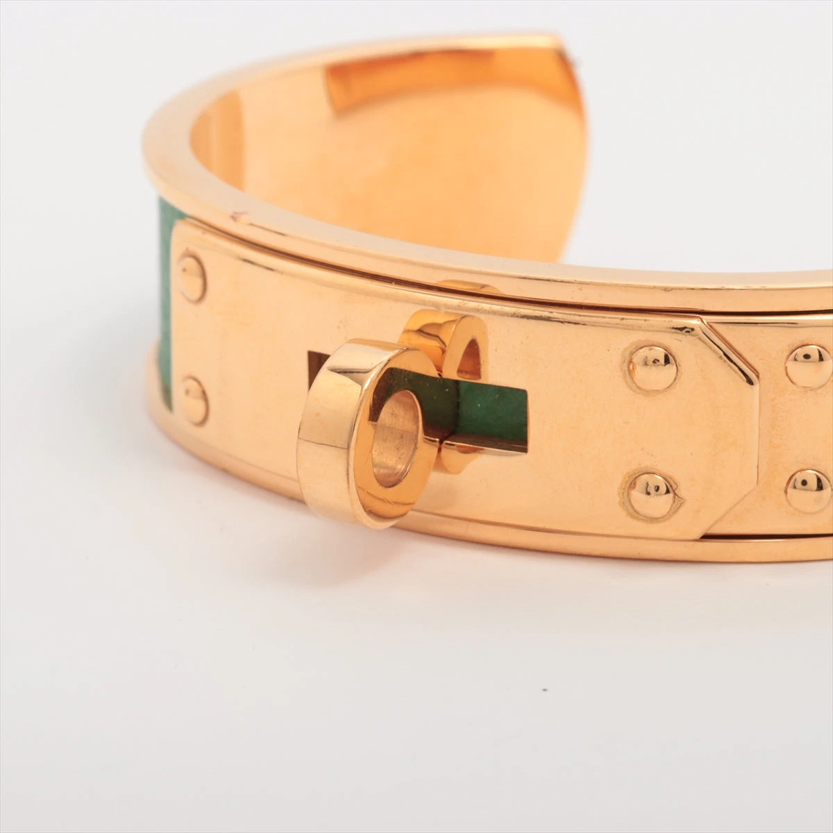HERMES エルメス ケリー バングル グリーン ゴールド エルメス ケリー バングル GP×革 グリーン×ゴールド A3198253