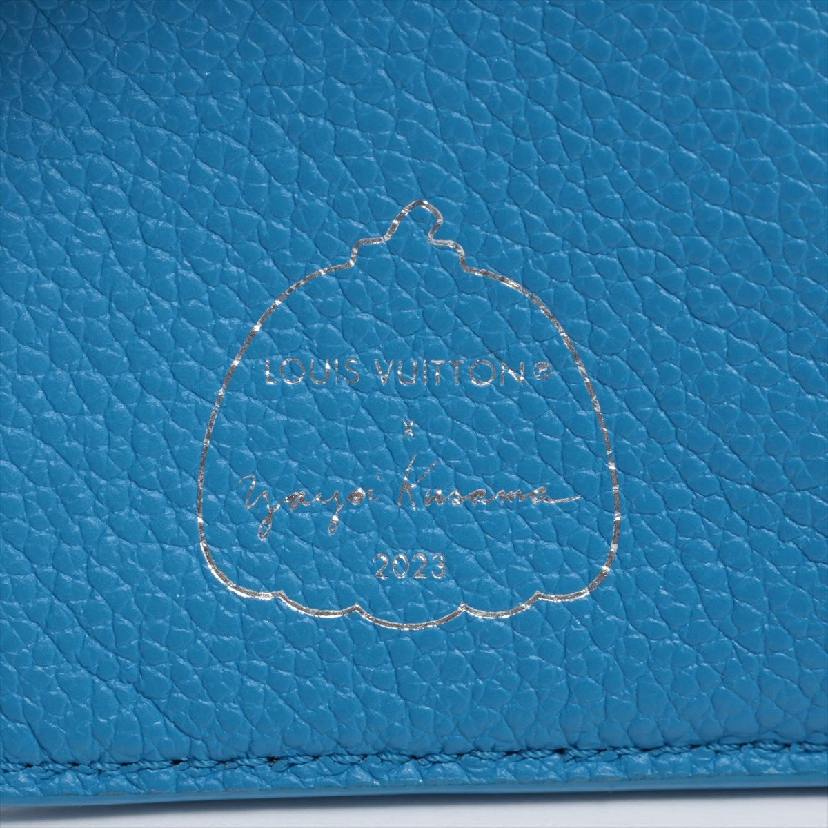 ヴィトン LV×YK ポルトフォイユクレア M82104 ブルー×ホワイト