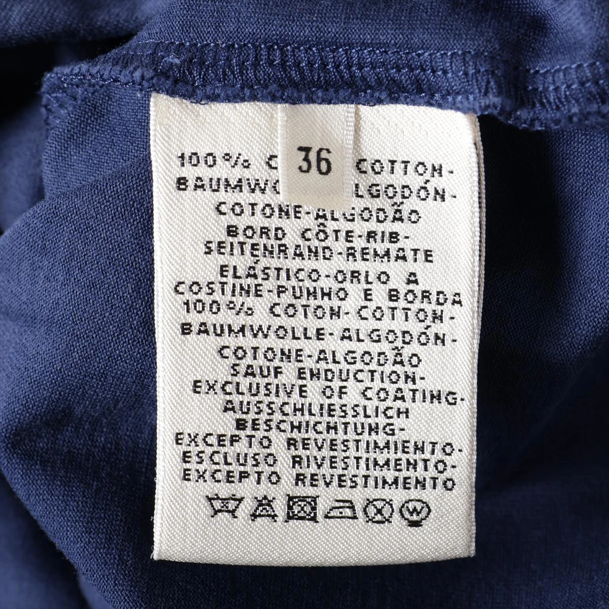 エルメス　Tシャツ　36 エルメス コットン Tシャツ 36 レディース ブルー L'INSTRVCTION