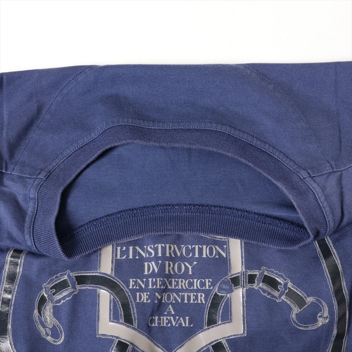 エルメス　Tシャツ　36 エルメス コットン Tシャツ 36 レディース ブルー L'INSTRVCTION