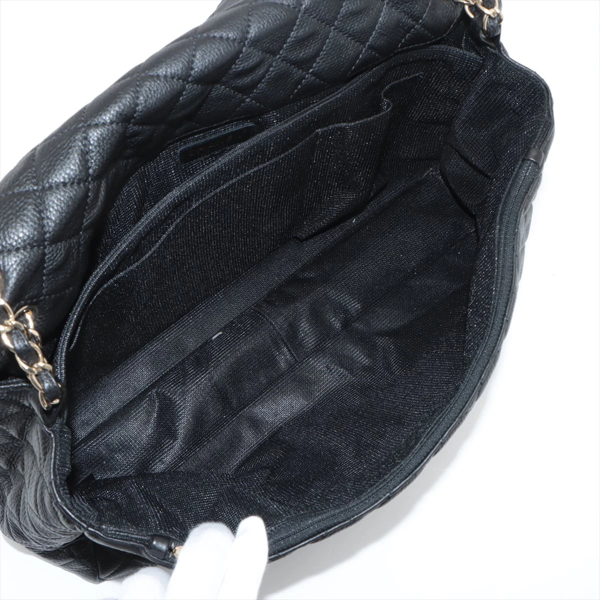 【美品】ダブルフラップ♡一生もの♪ジャンボマトラッセ シャネル マトラッセ23 スモール キャビアスキン ダブルフラップ