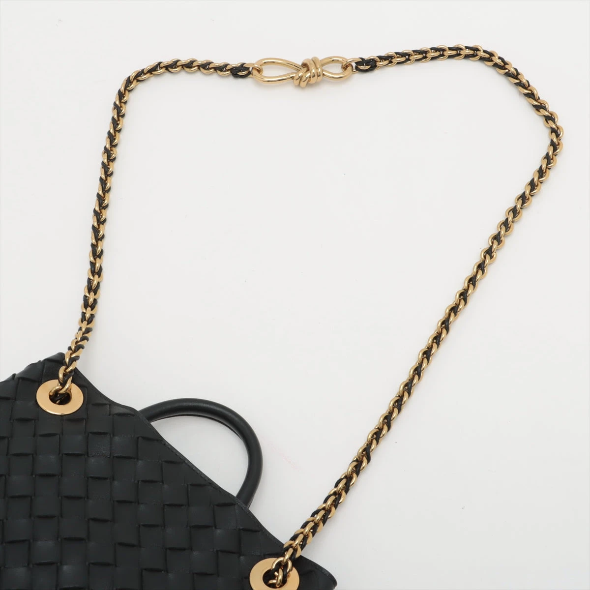 Bottega Veneta直営店 スモールアンディアモチェーン BOTTEGA VENETA Andiamo イントレチャートレザー スモール