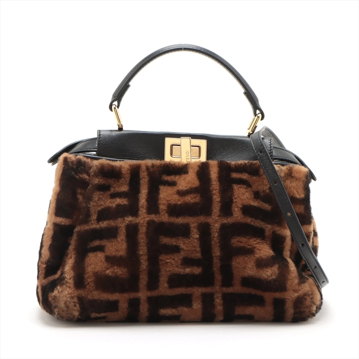 人気美品　フェンディ　ミニスパイバッグ　ハンドバッグズッカ柄ブラウン 楽天市場】FENDI フェンディ ズッカ FF柄 カバン ミニボストン