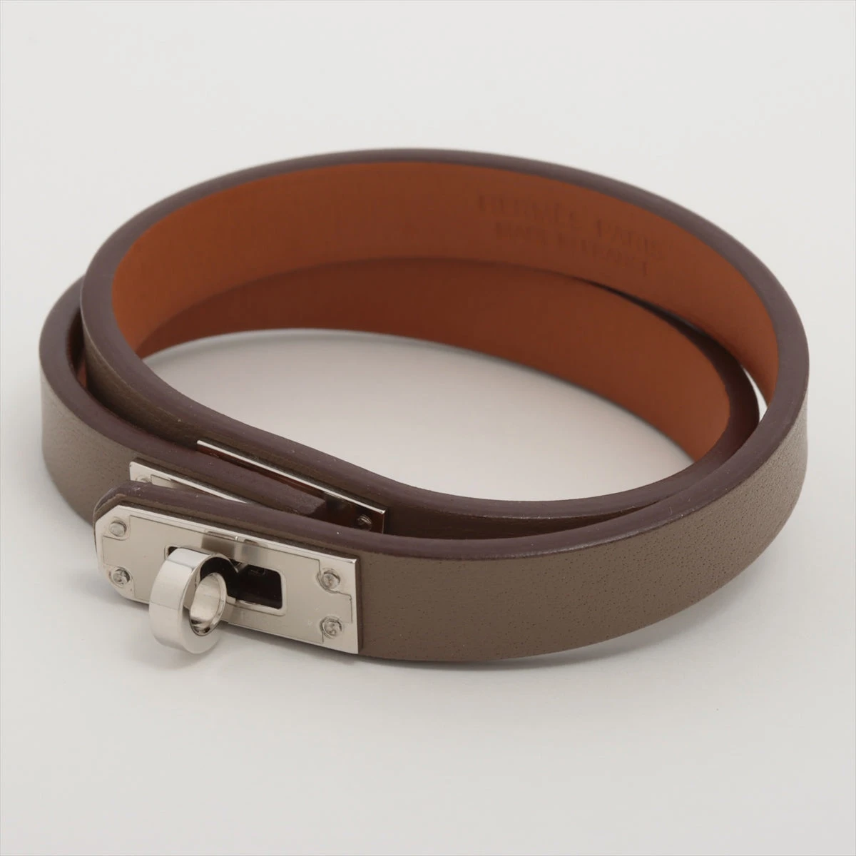 エルメス ケリー レザーブレスレット エトゥープ