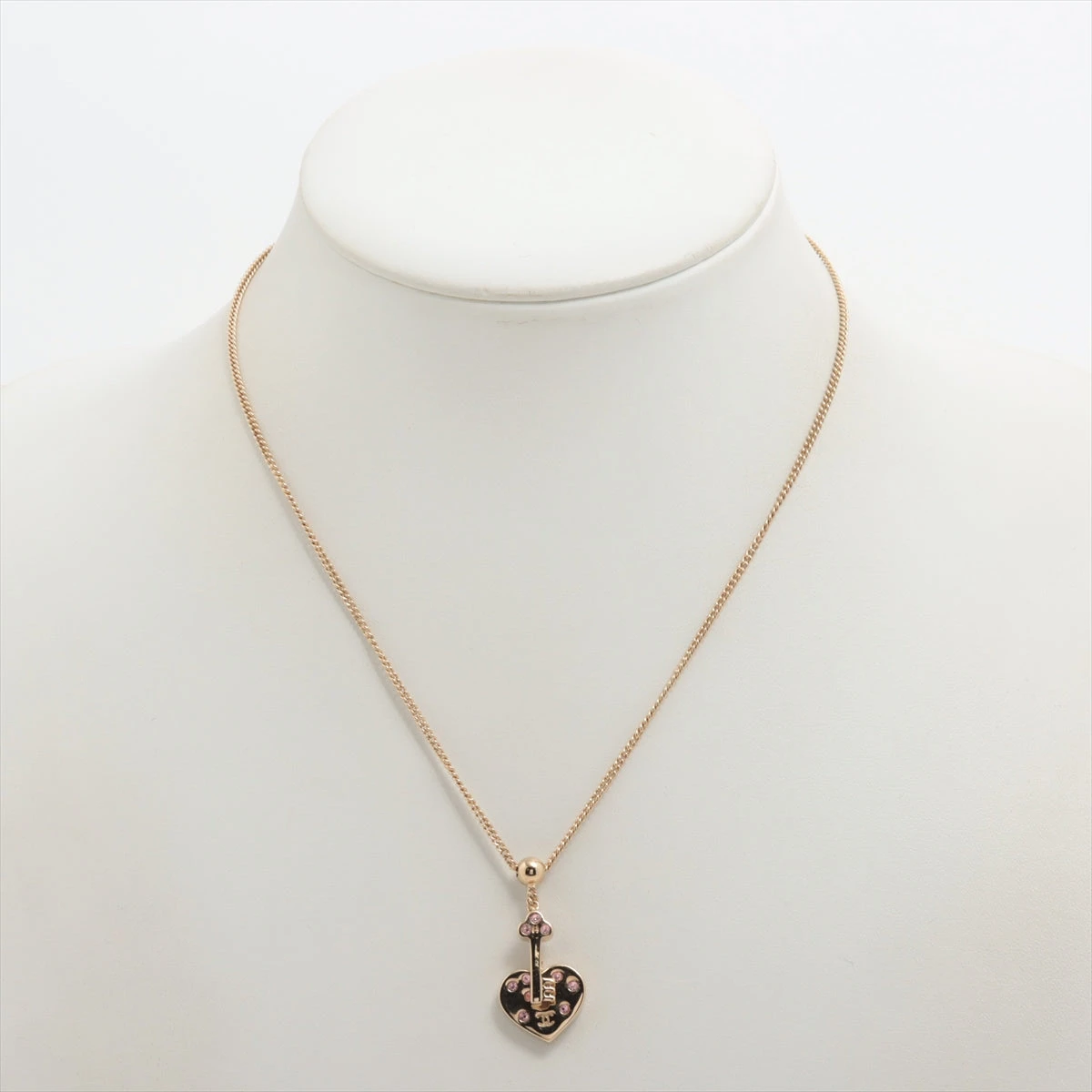 シャネル ゴールドプレート ラインストーン ネックレス CHANEL 2002年製 ラインストーンスクエアNo.5ネックレス