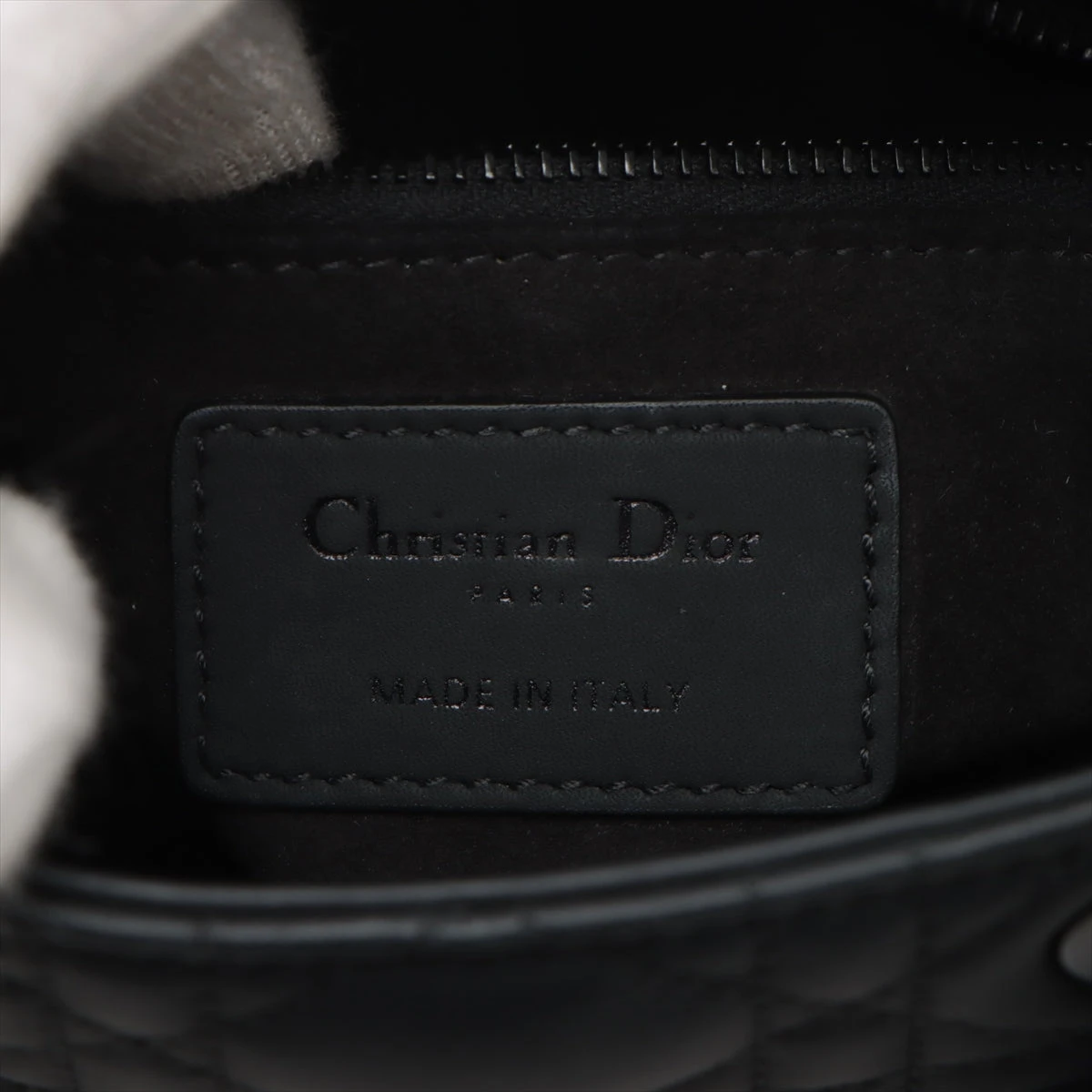 ディオール☆ショルダーバッグ カナージュ レザー ロゴ ミニ Dior ディオール レディディオール ミニ カナージュ ショルダー