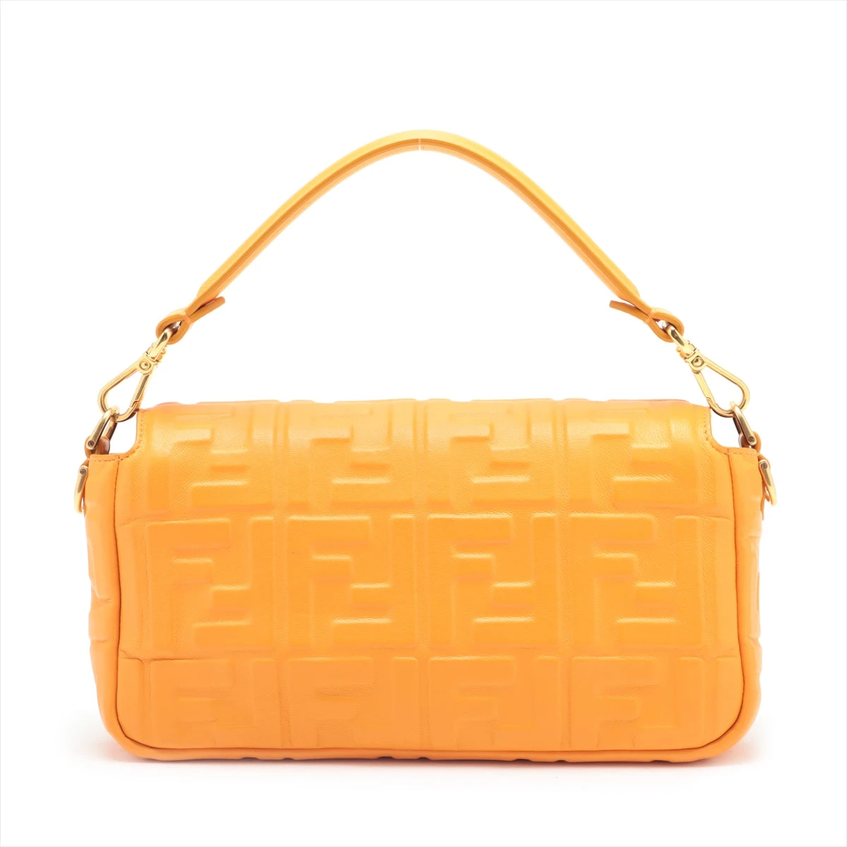 FENDI 2WAYバッグ ズッカ マンマバケット ミニ レザー イエロー AB FENDI 2WAYバッグ ズッカ マンマバケット ミニ レザー イエロー AB