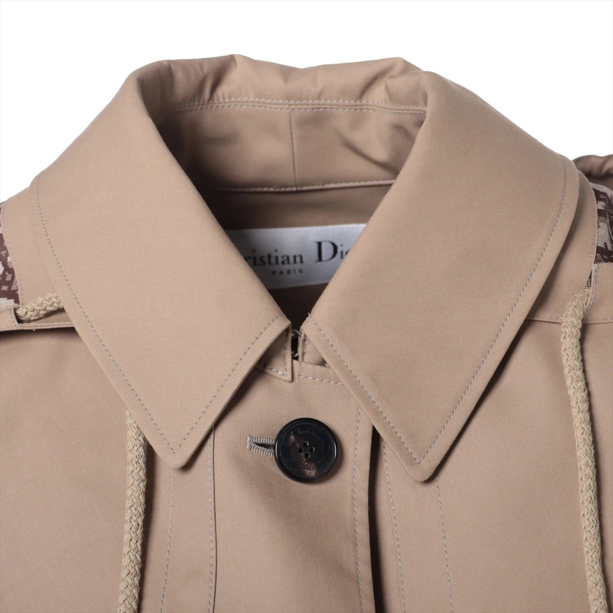 大人気　ディオール　DIOR アイボリー ボタン付き ショートコート　ウール 210M31A1375X1444_E01?$