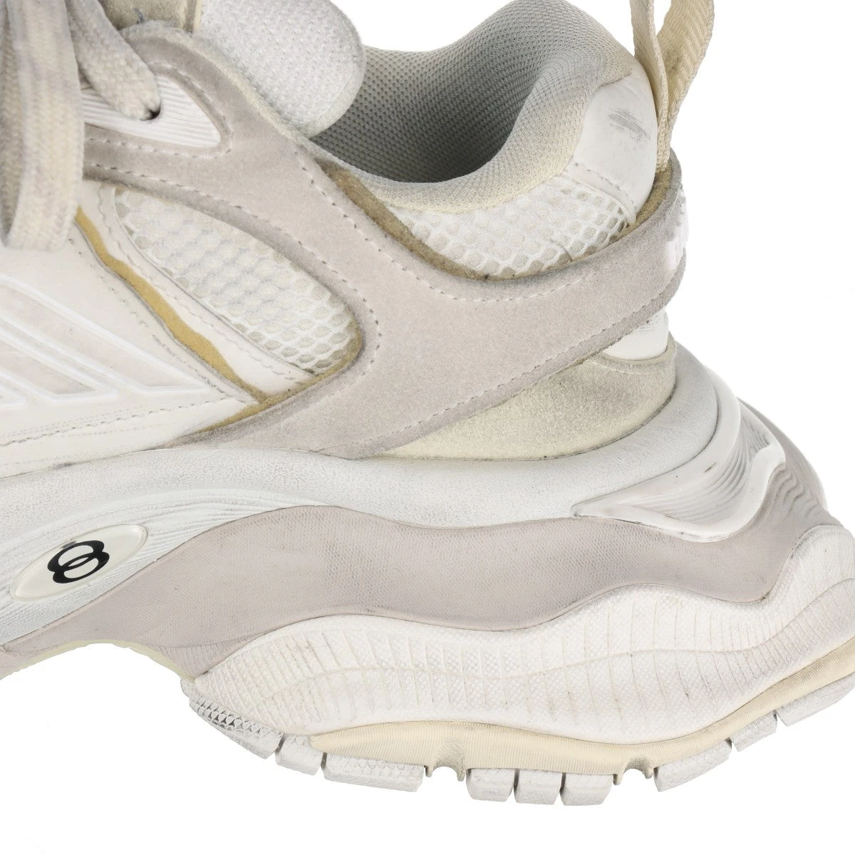 バレンシアガ カーゴ フェイクレザー×メッシュ スニーカー EU41