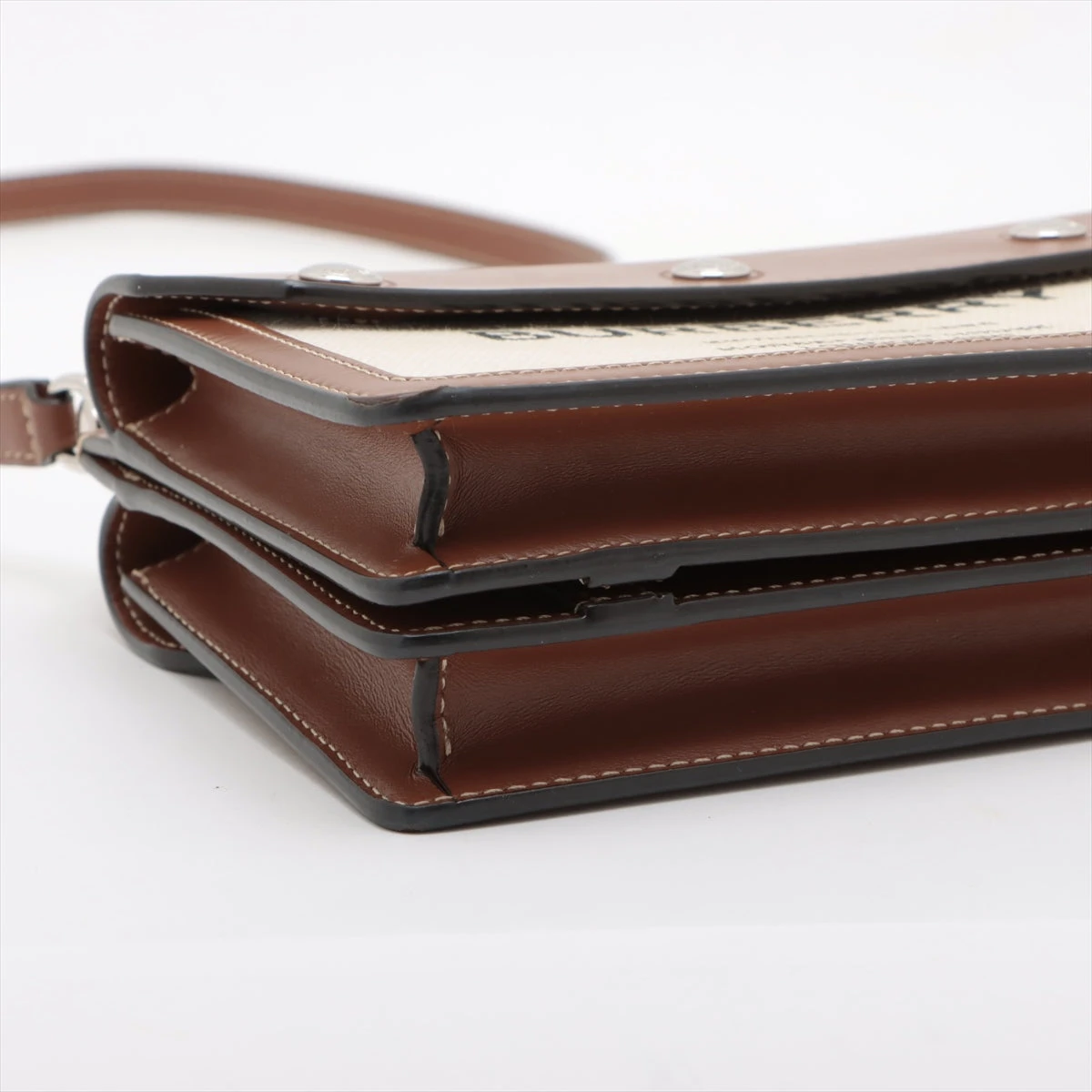 バーバリー ミニ ホースフェリープリント キャンバス×レザー