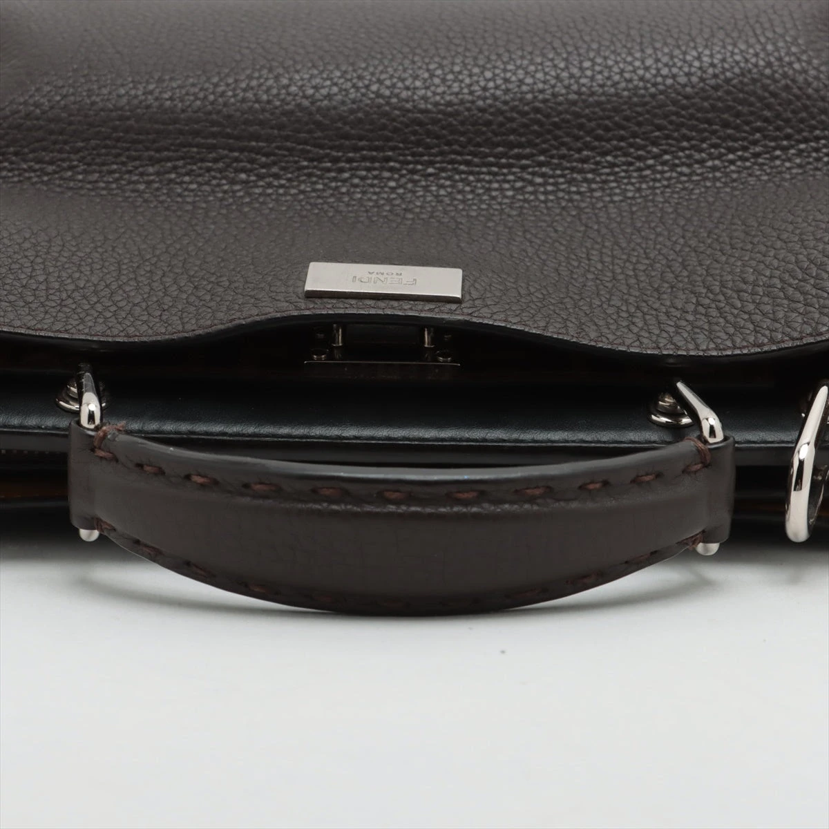 ★専用★FENDIフェンディ　セレリア　 ブラックレザーハンドバッグ FENDI】BAGUETTE ソフトトランク セレリア レザーバッグ (FENDI