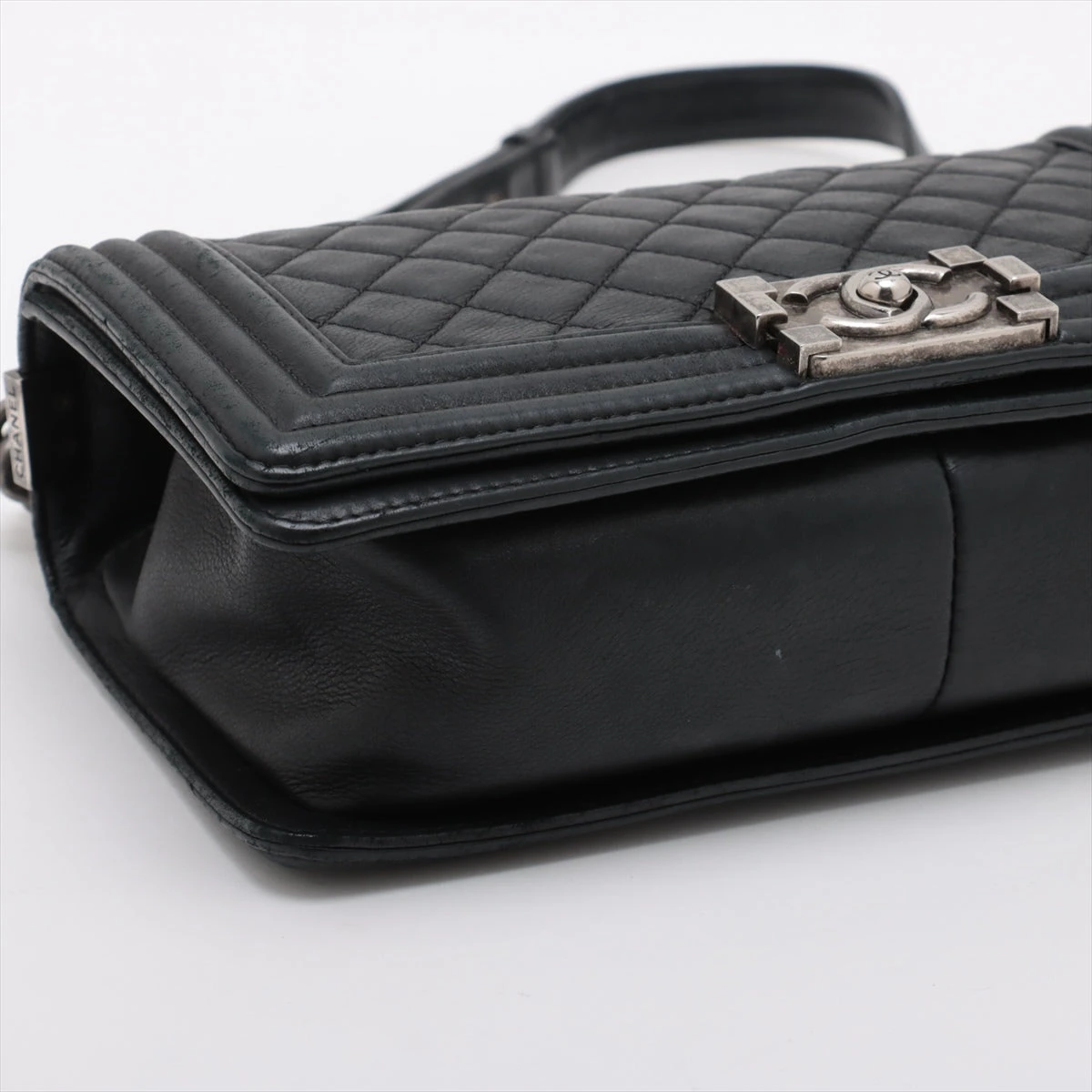 CHANEL シャネル ラムスキン ボーイシャネル ブラック 25 CHANEL シャネル ボーイシャネル ショルダーバッグ ラムスキン