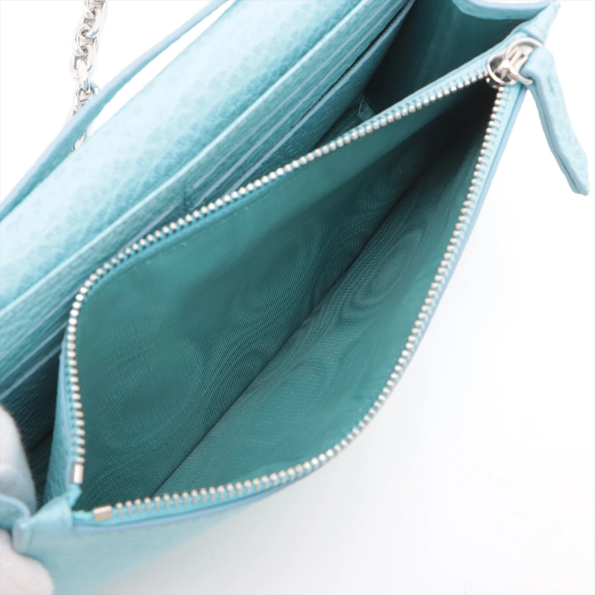 メゾンマルジェラ チェーンショルダーバッグ クラッチ ラムレザー