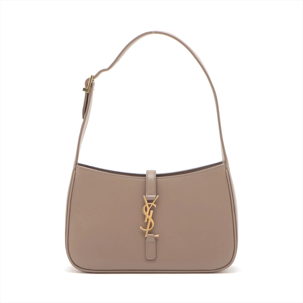 SAINT LAURENT ショルダーバッグ ベージュ/ブラウン SAINT LAURENT サンローラン ロゴ ショルダーバッグ レザー