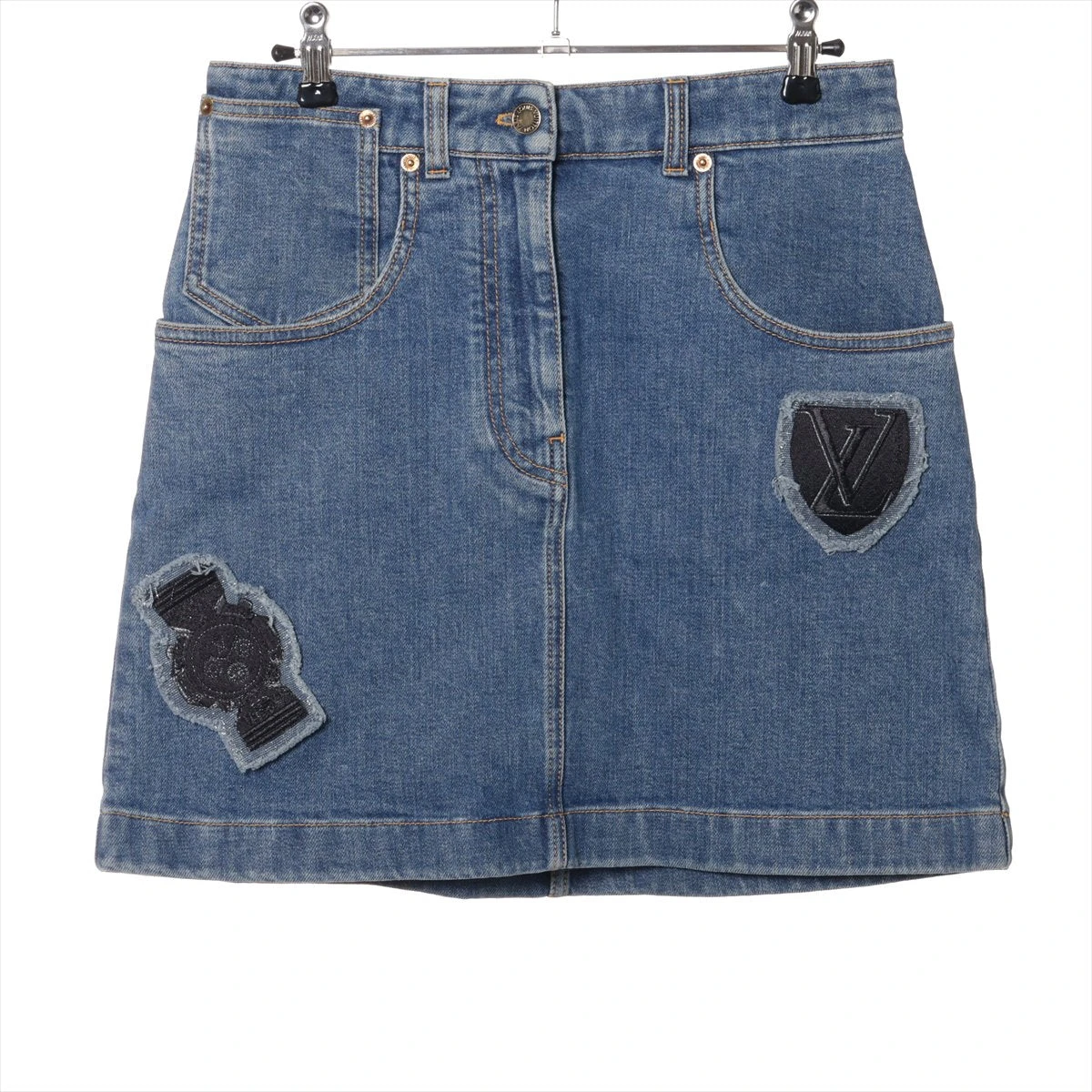 ヴィトン 19AW コットン スカート 38 レディース ブルー RW192W