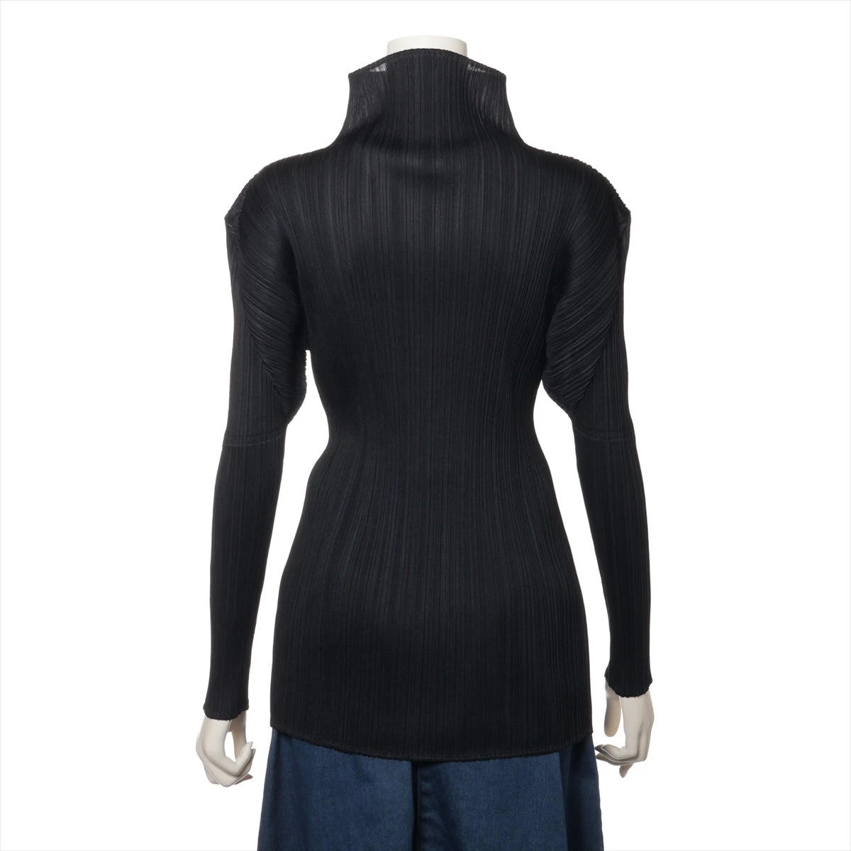 PLEATS PLEASE ブラック長袖シャツ 3 襟つき　プリーツプリーズ PLEATS PLEASE ISSEY MIYAKE - PLEATS PLEASE(プリーツプリーズ