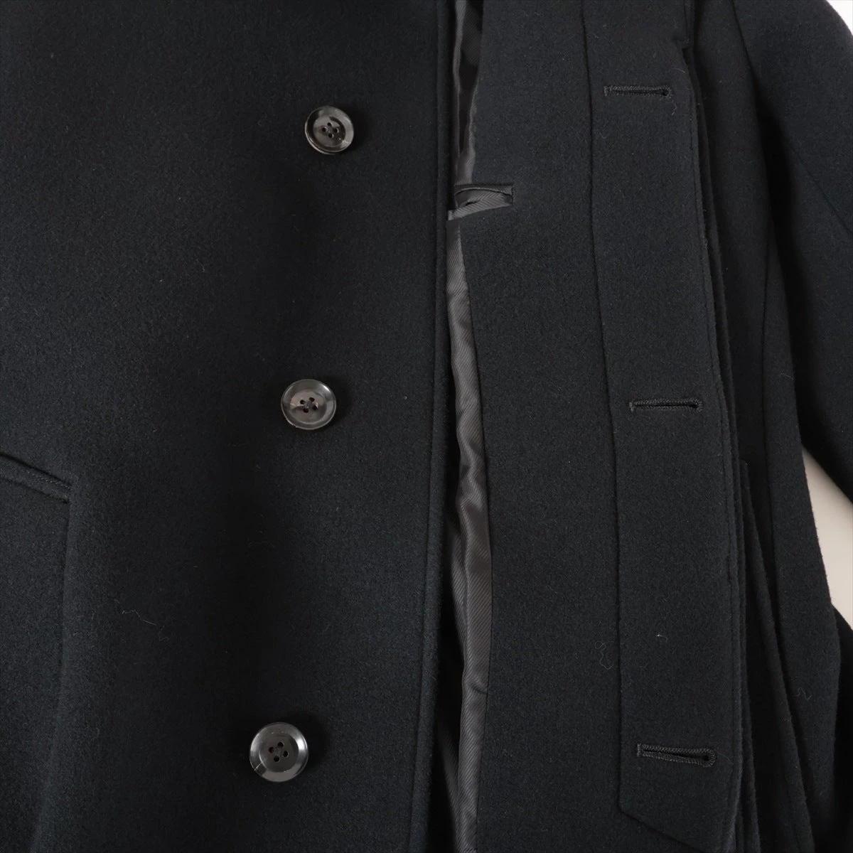 ジュンハシモト 17AW ウール コート 3 メンズ ブラック スタンド