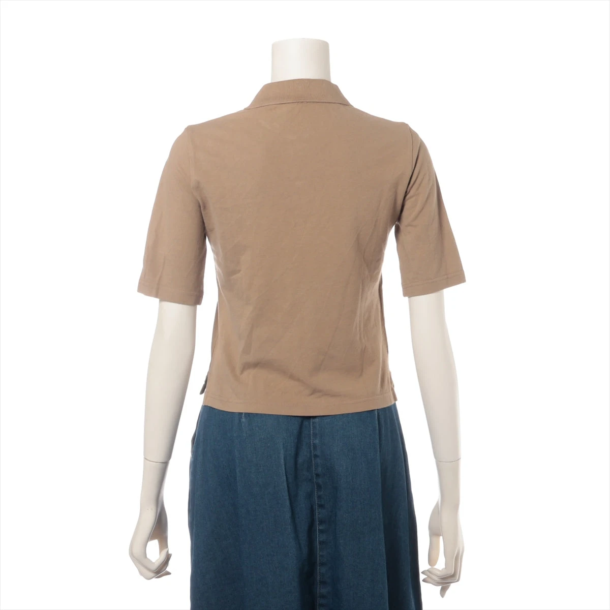 プラダ トライアングルロゴ 23年 コットン ポロシャツ 36 レディース