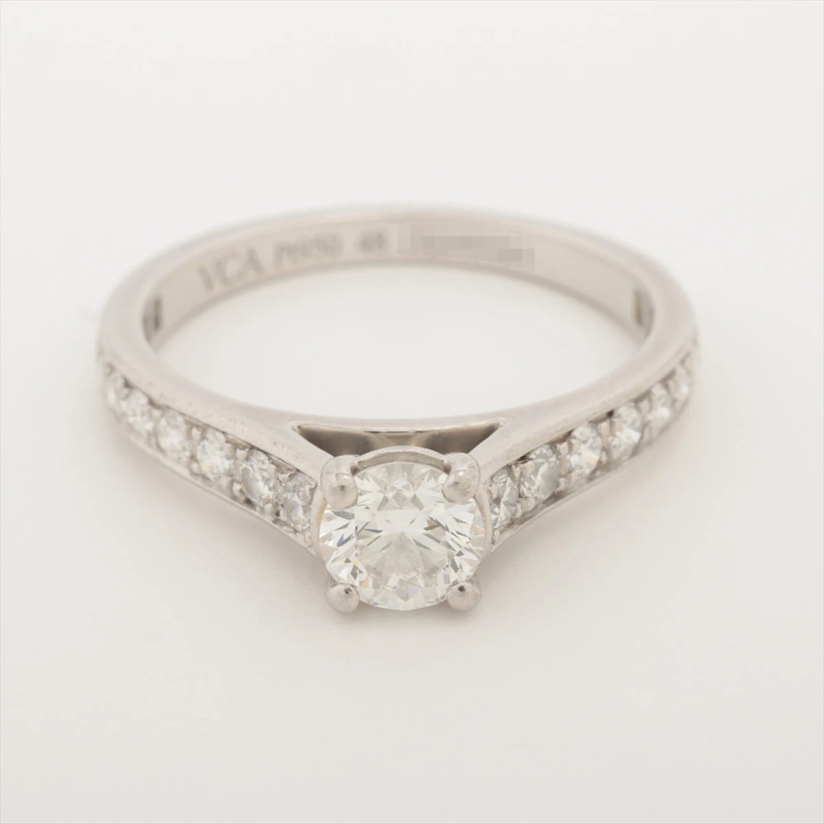ヴァンクリーフ&アーペル ロマンスソリティア ダイヤ リング Pt950 3.2