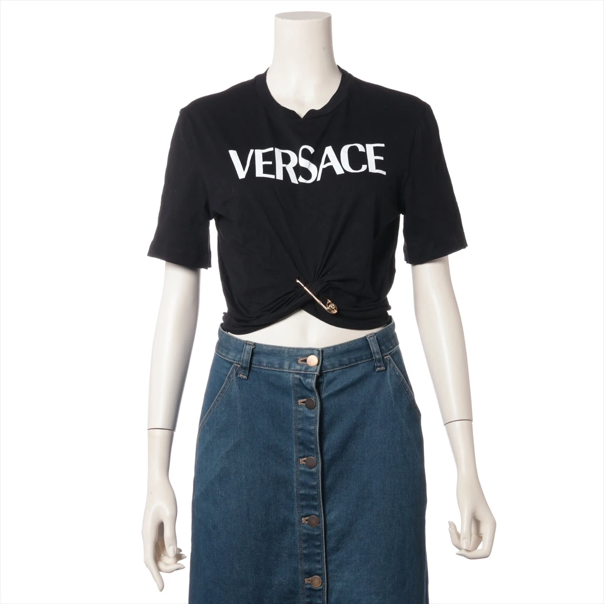ヴェルサーチ メデューサ 23年 コットン Tシャツ 36 レディース