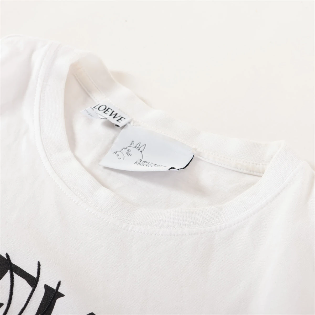 ロエベ×スタジオジブリ コットン Tシャツ XS メンズ ホワイト