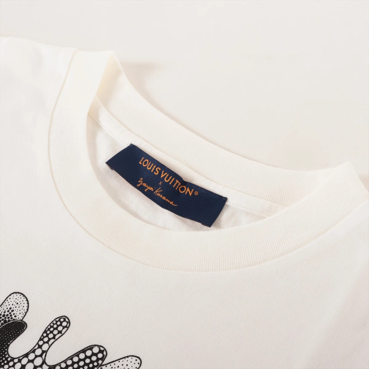 ヴィトン×草間彌生 23SS コットン Tシャツ L メンズ ホワイト