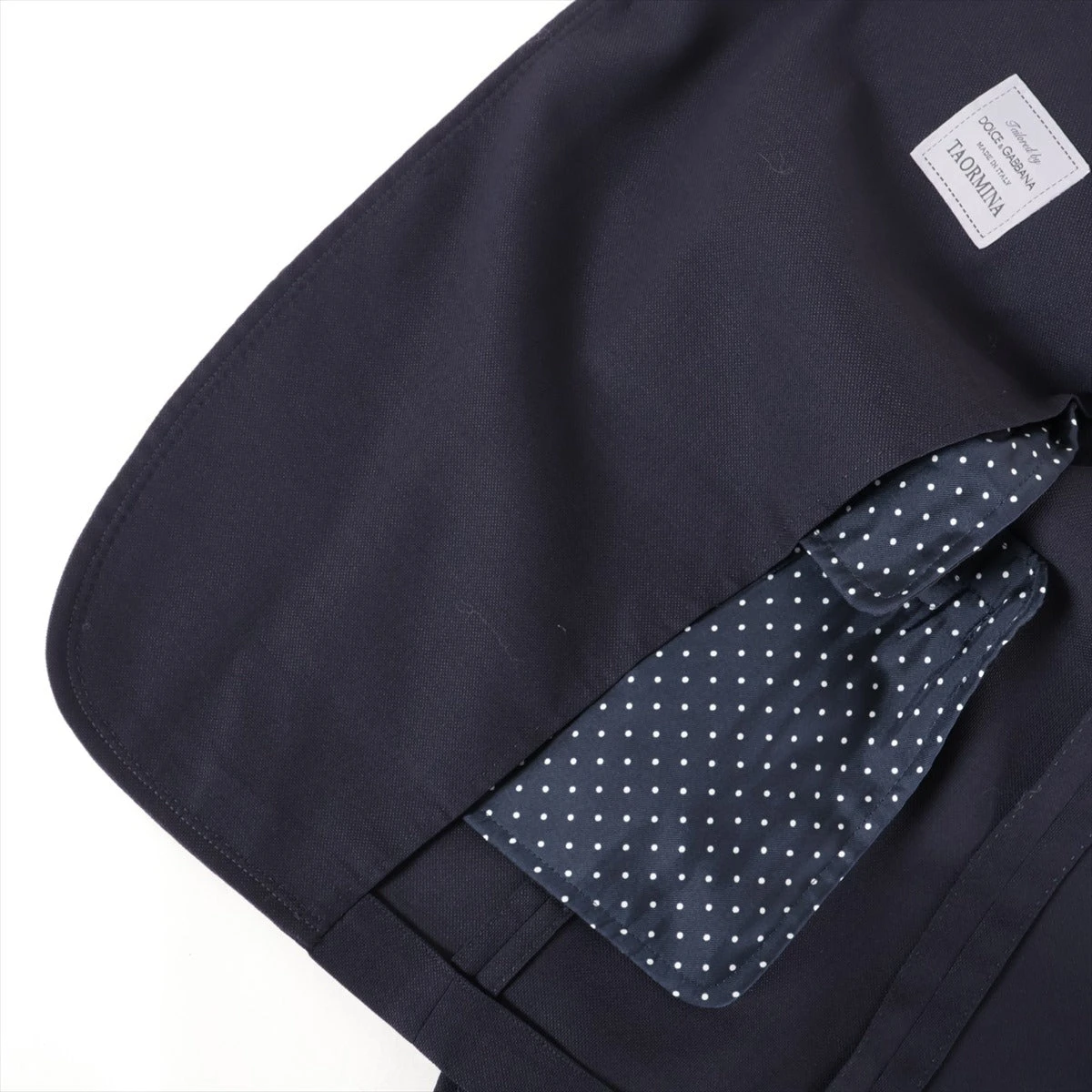 ドルチェ&ガッバーナ コットン×ウール ジャケット 52 メンズ ネイビー