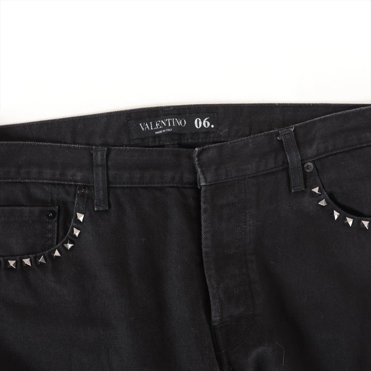ヴァレンティノ ロックスタッズ コットン デニムパンツ 33 メンズ