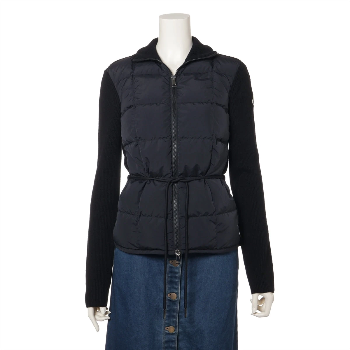 ⭐️CITY⭐️美品⭐️モンクレール⭐️ダウン⭐️ウール✖️ナイロン⭐️130⭐️8y⭐️ Moncler - Padded Cotton Zip-Up Cardigan in Black – Stoy