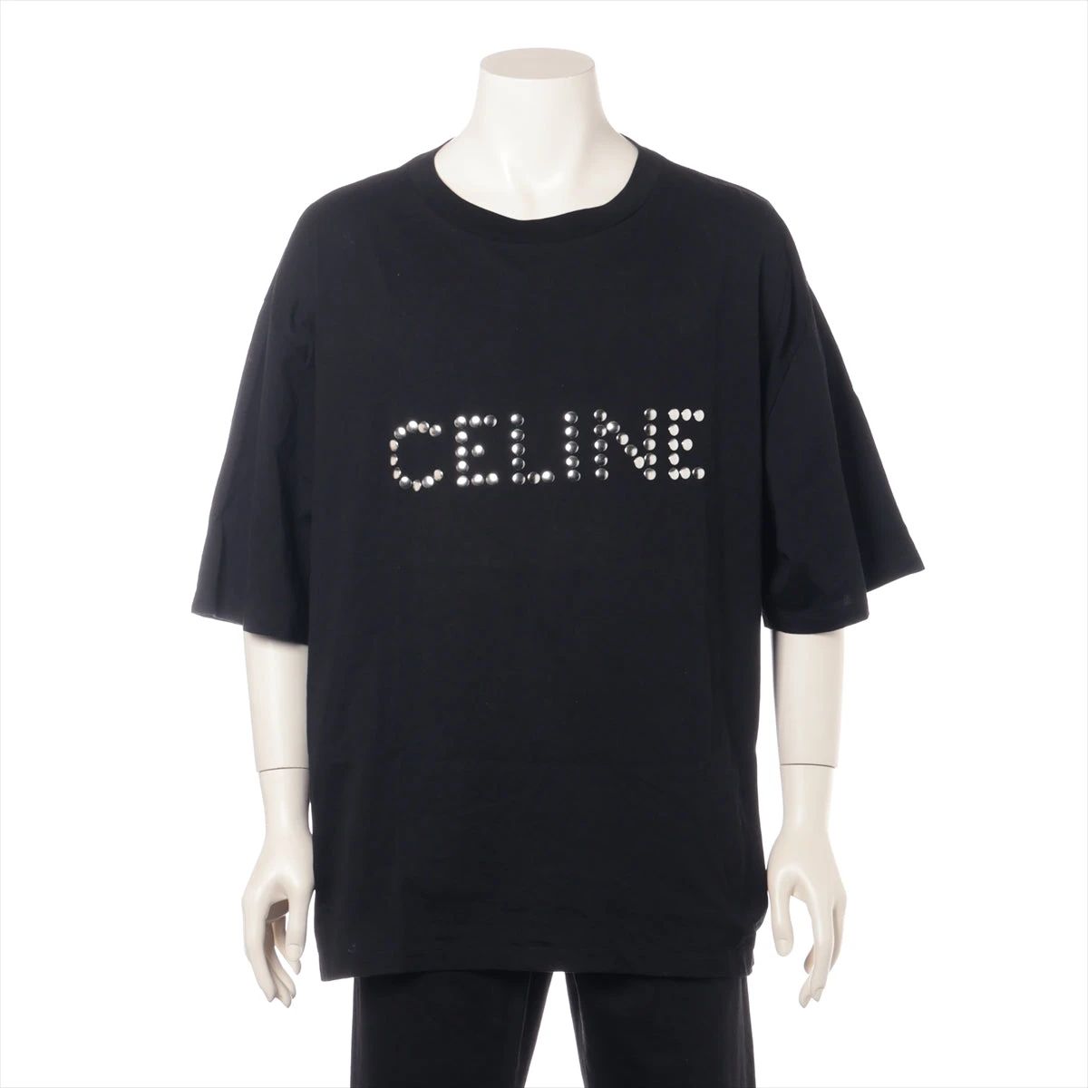 セリーヌ エディ期 コットン Tシャツ XL メンズ ブラック