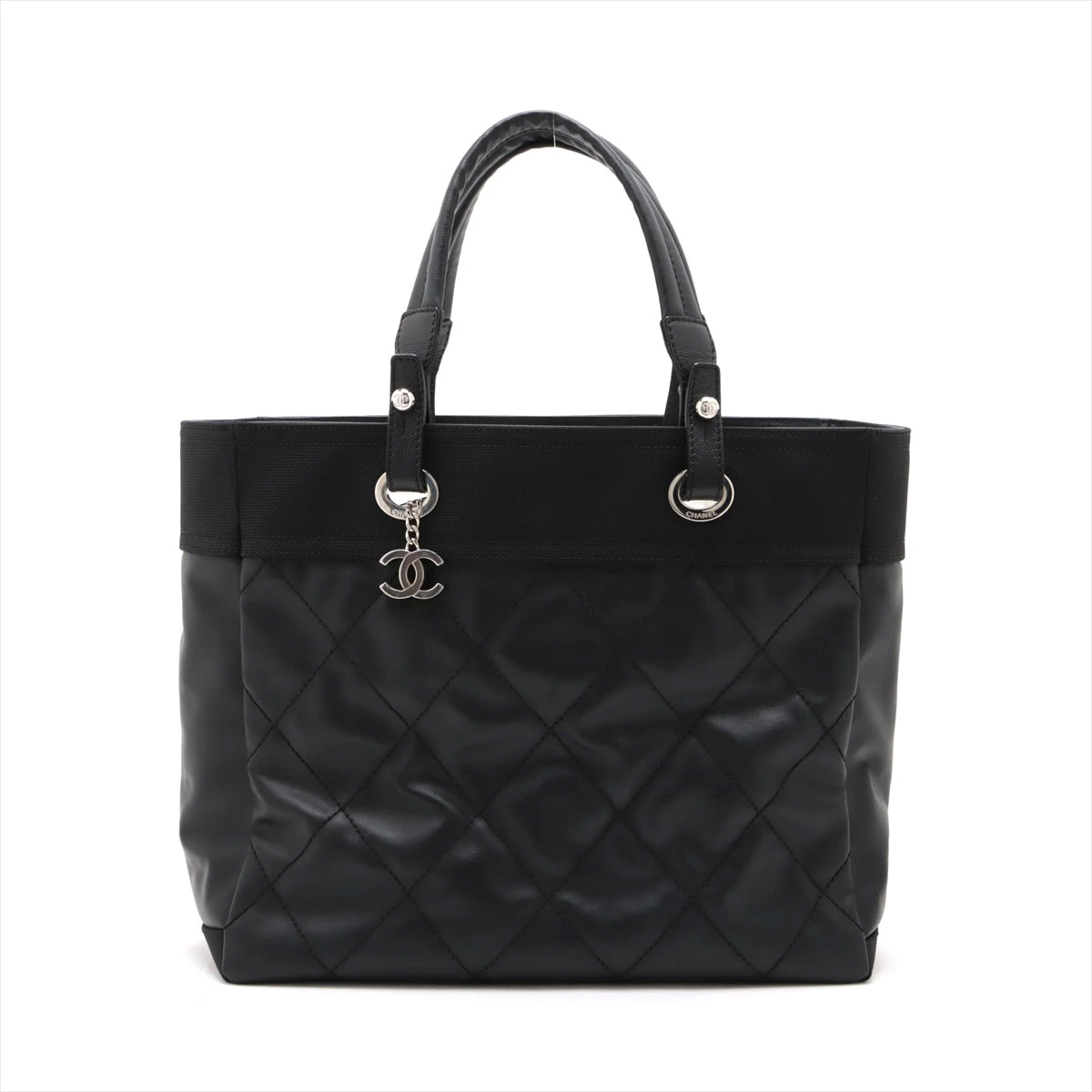 シャネル パリビアリッツMM コーティングキャンバス トートバッグ  