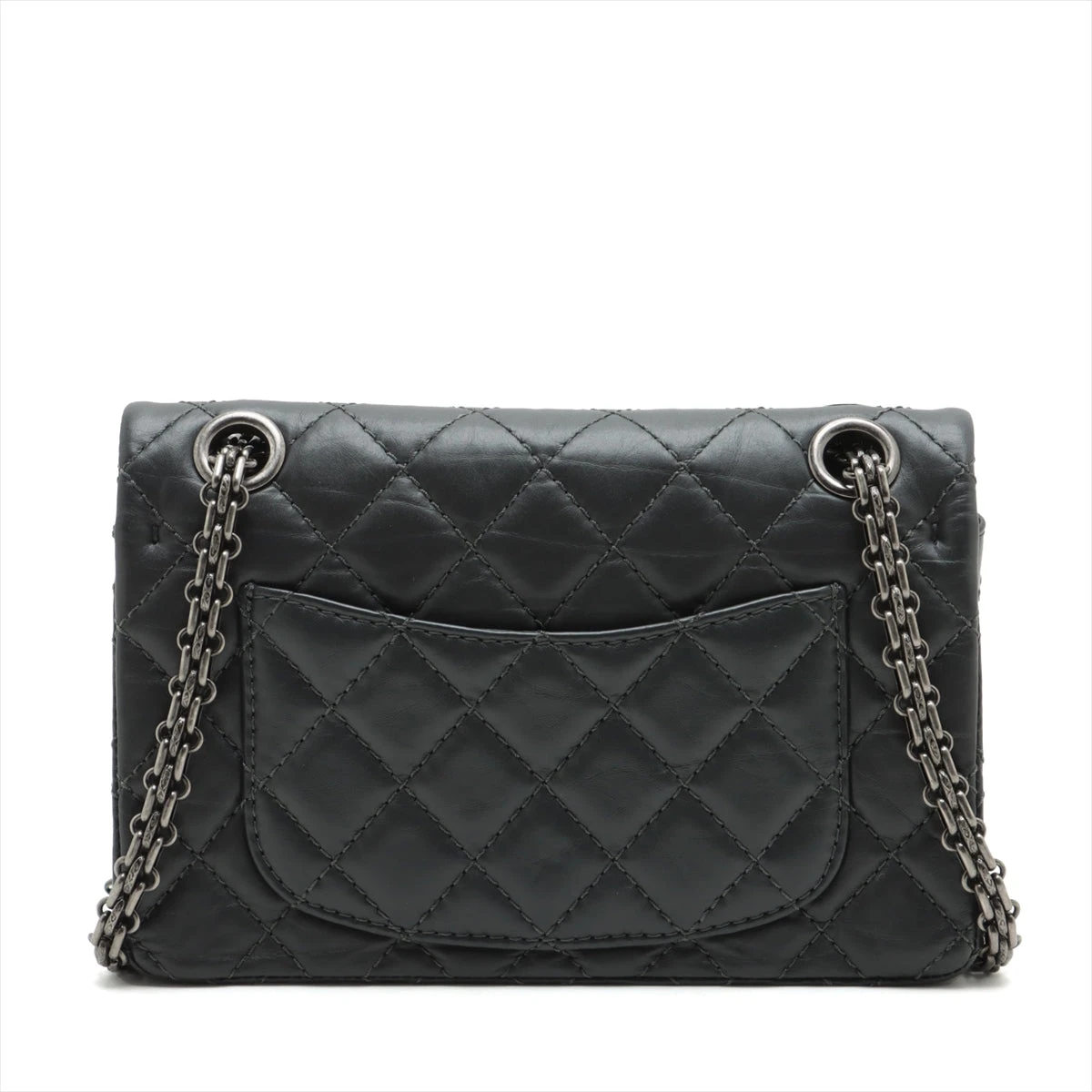 シャネル CHANEL マトラッセ 2.55 ヴィンテージ 1番台ダブルチェーン シャネル 2.55 レザー ダブルフラップ ダブルチェーンバッグ デカ