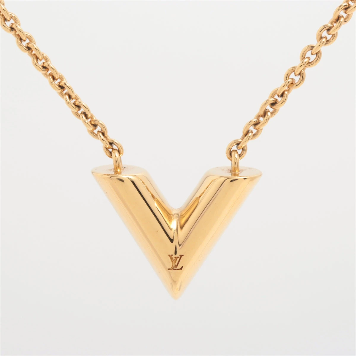 ヴィトン M61083 エッセンシャルV LE0222 ネックレス GP ゴールド  
